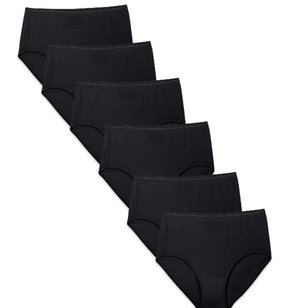 New Fruit Of The Loom Ladies Cotton Briefs Six (6) pairs Size Large (7)